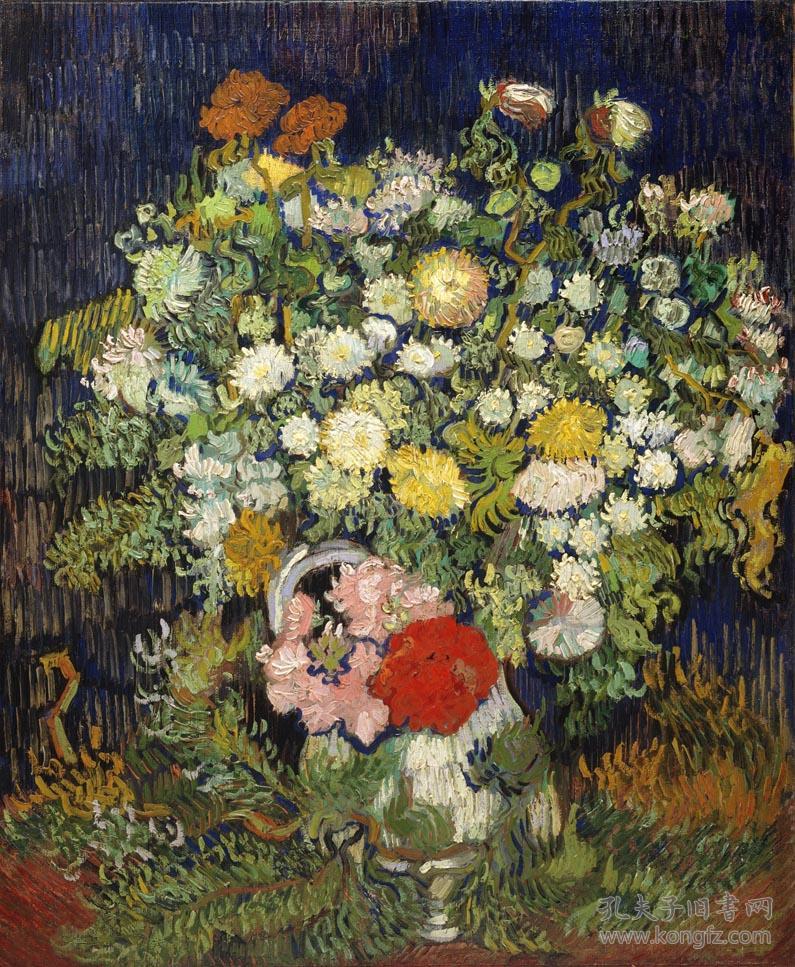 文森特·威廉·梵高-(vincent willem van gogh)-静物bouquet of