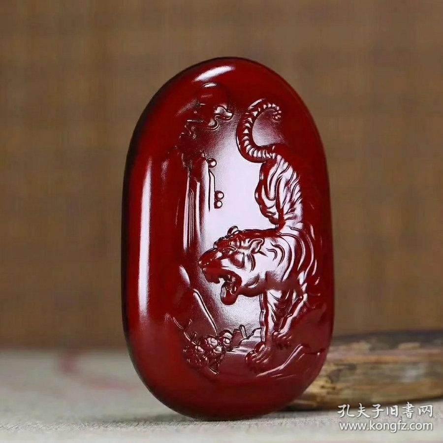 和田红玉籽料虎虎生威158克75x47x23mm