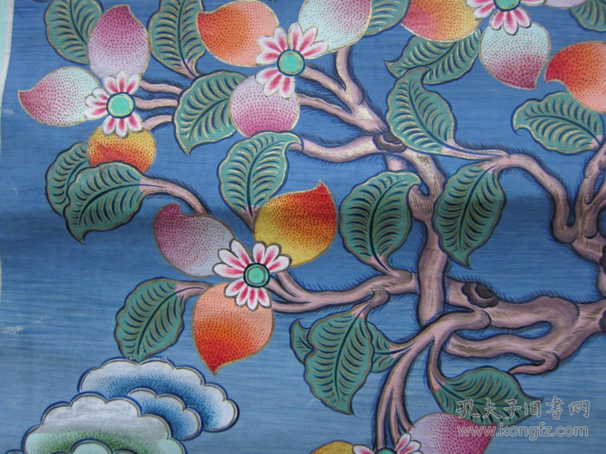 藏传佛教藏族文化艺术珍品:新中国初期精品唐卡《四喜图 四祥瑞》