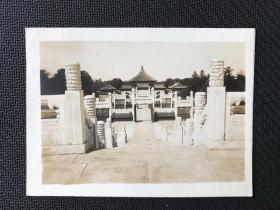 民国北京天坛的皇穹宇门外一景原版老照片 相片