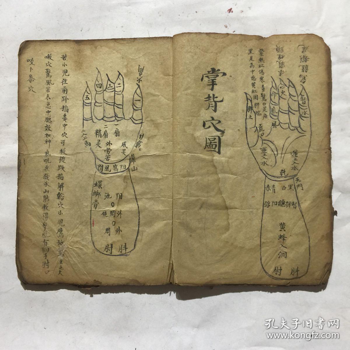 清光绪中医手抄本:小儿科(虎口脉纹五言独步歌,虎口三关症候歌,五藏主