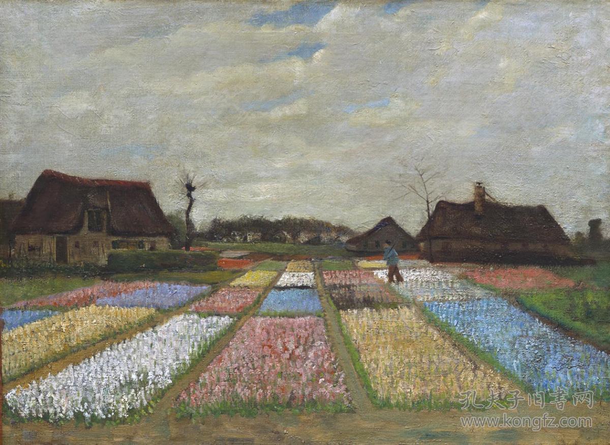 文森特威廉梵高vincentwillemvangogh风景flowerbedsinholland