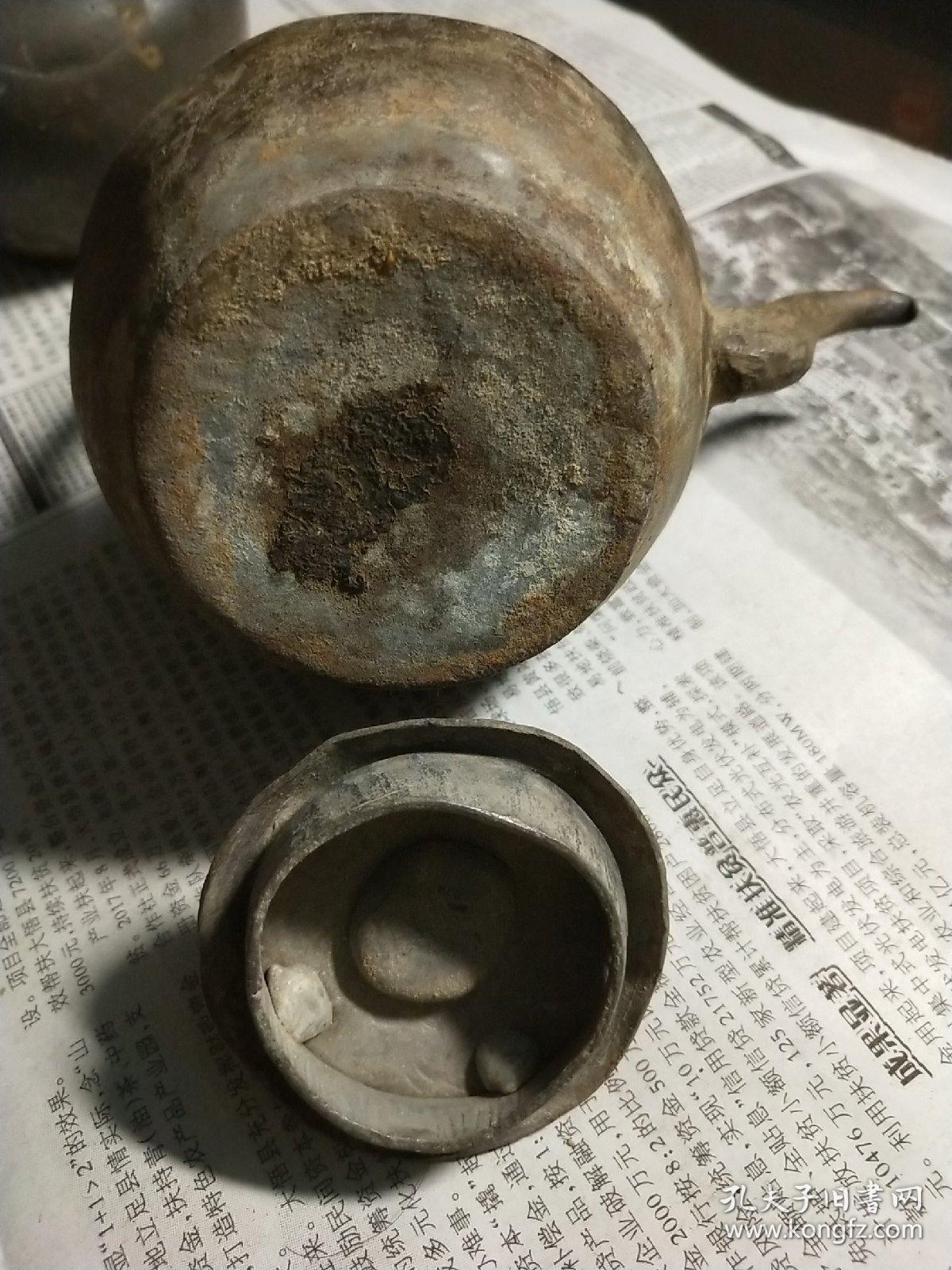 清代或民国时期老锡壶温酒壶烫酒壶手感沉实带盖器形古朴