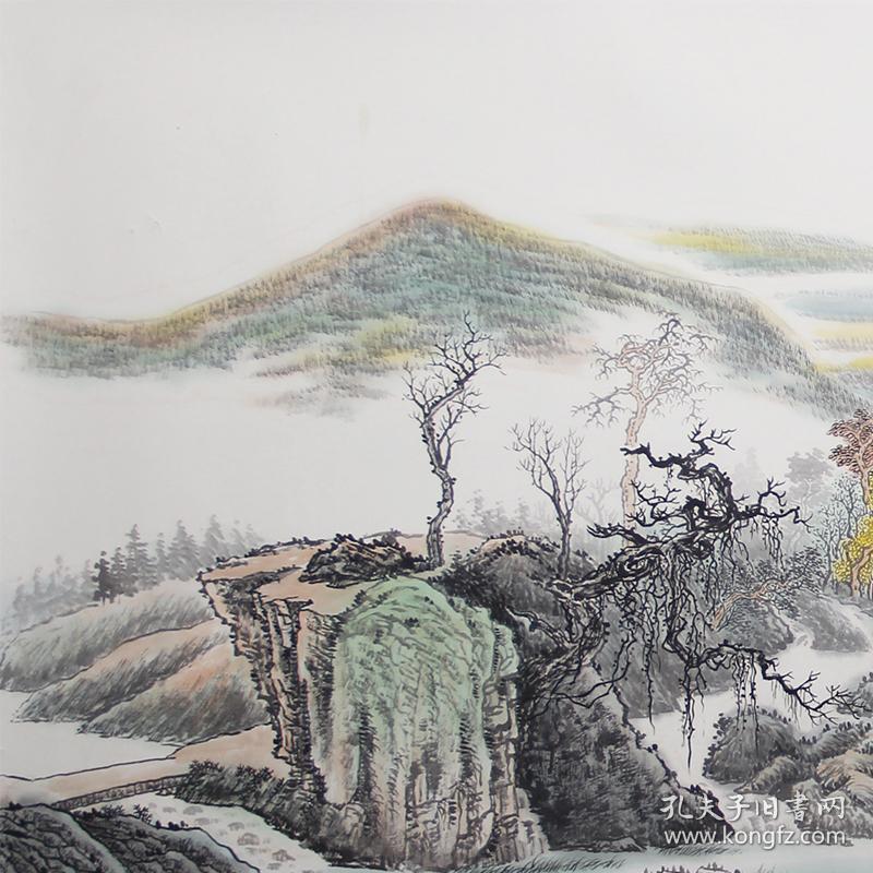 【骏马溪水满江头】 田野六尺横幅山水画作品