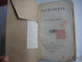 SULTANETTA  法文原版 1864年