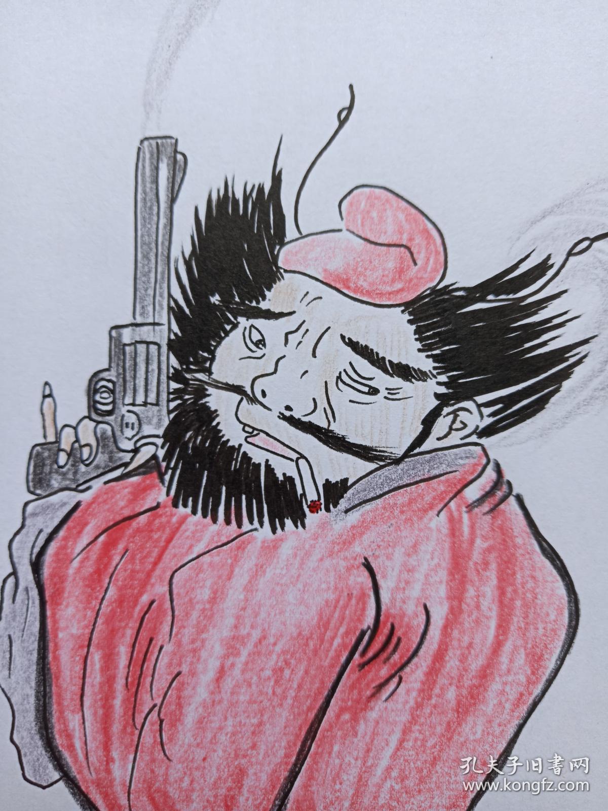 钟馗捉鬼彩铅画2018年