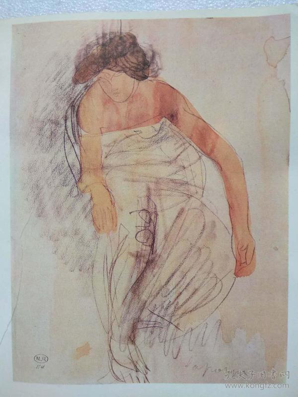 罗丹水彩人体彩色版罗丹著四川美术出版社1986年1版1印