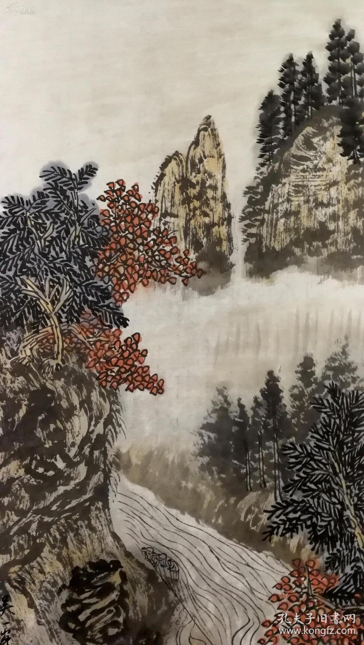 四川山水画家作品图片山涧国画著名拍卖巴蜀风情国画山水画家胥建设