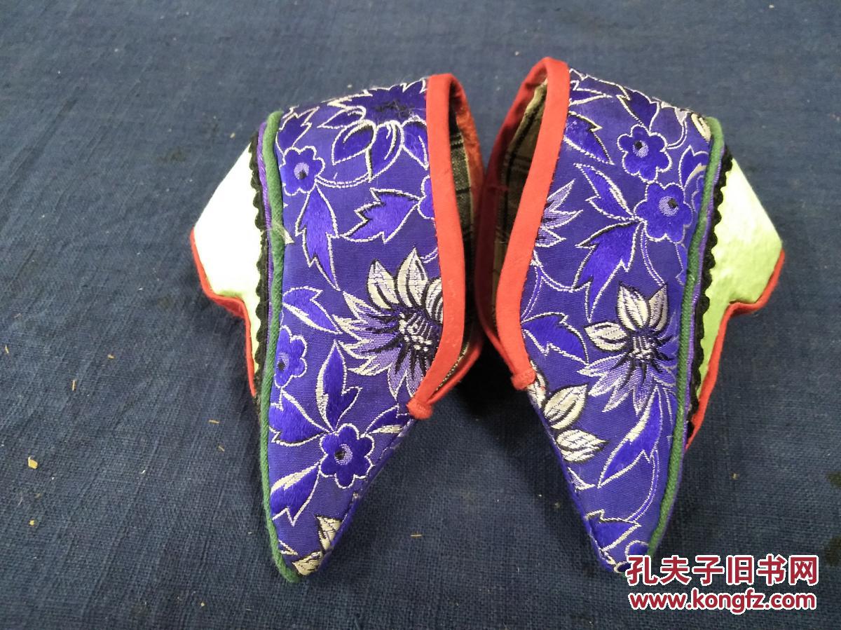 晚清 女性 性学 研究资料 缠足文化 《三寸金莲鞋》 一双 !