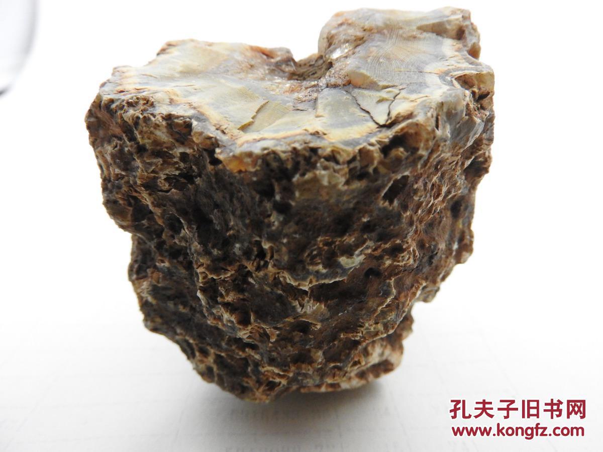 ys3非常珍贵的柱状晶体陨石有熔壳