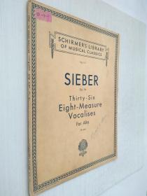 老乐谱 schirmers library of musical classics vol.113 sieber op.94