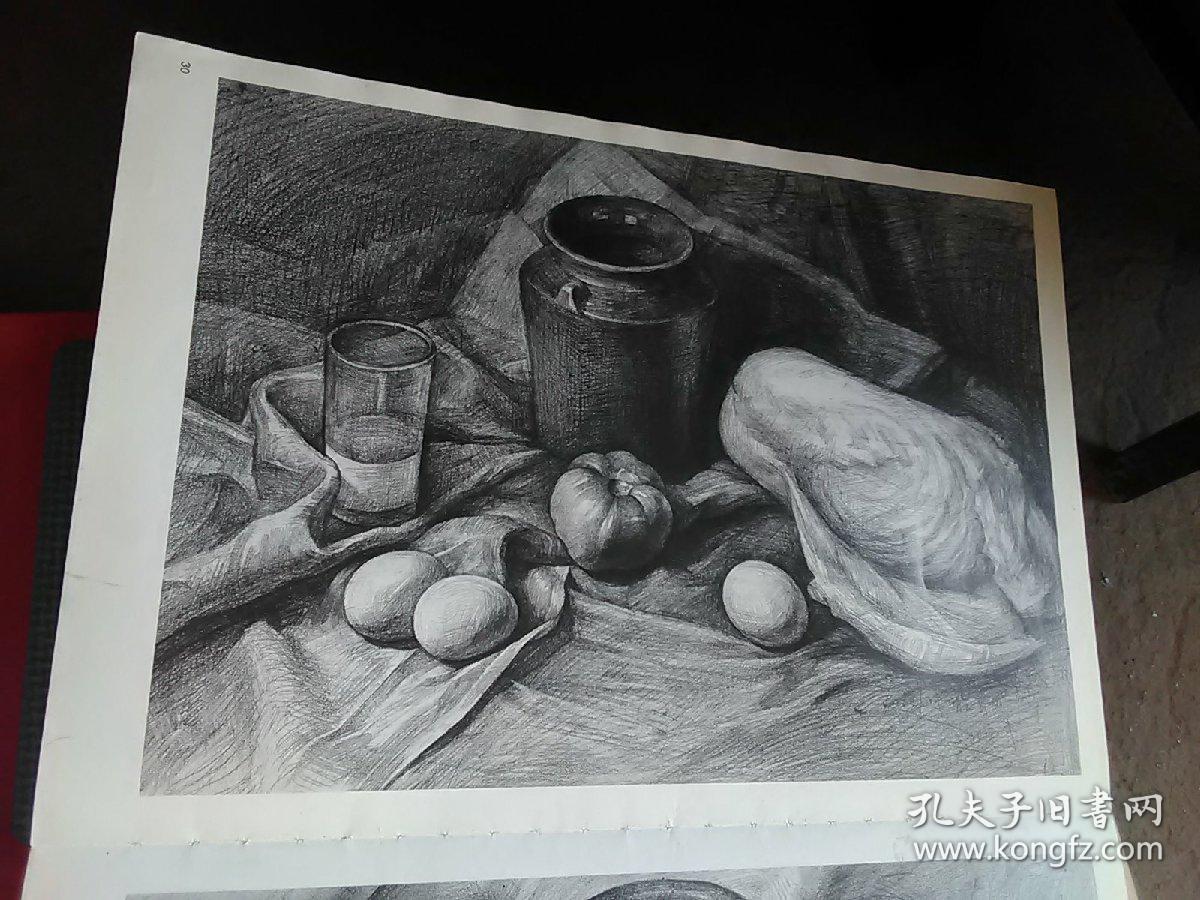 8开素描静物范例