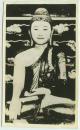 民国北京北海团城白玉佛佛像雕塑银盐老照片 10.9X6.7厘米 ,泛银。