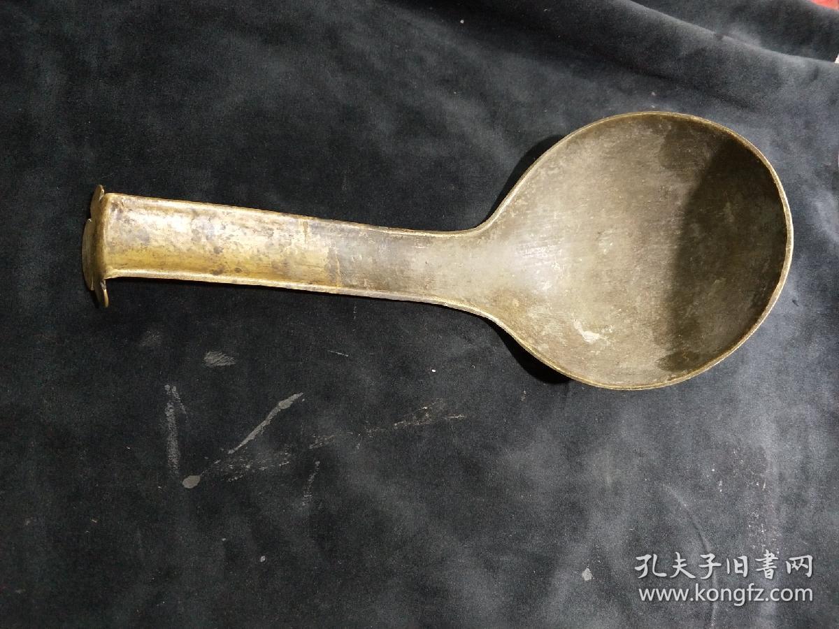 清代中医药方制药工具老铜勺四把