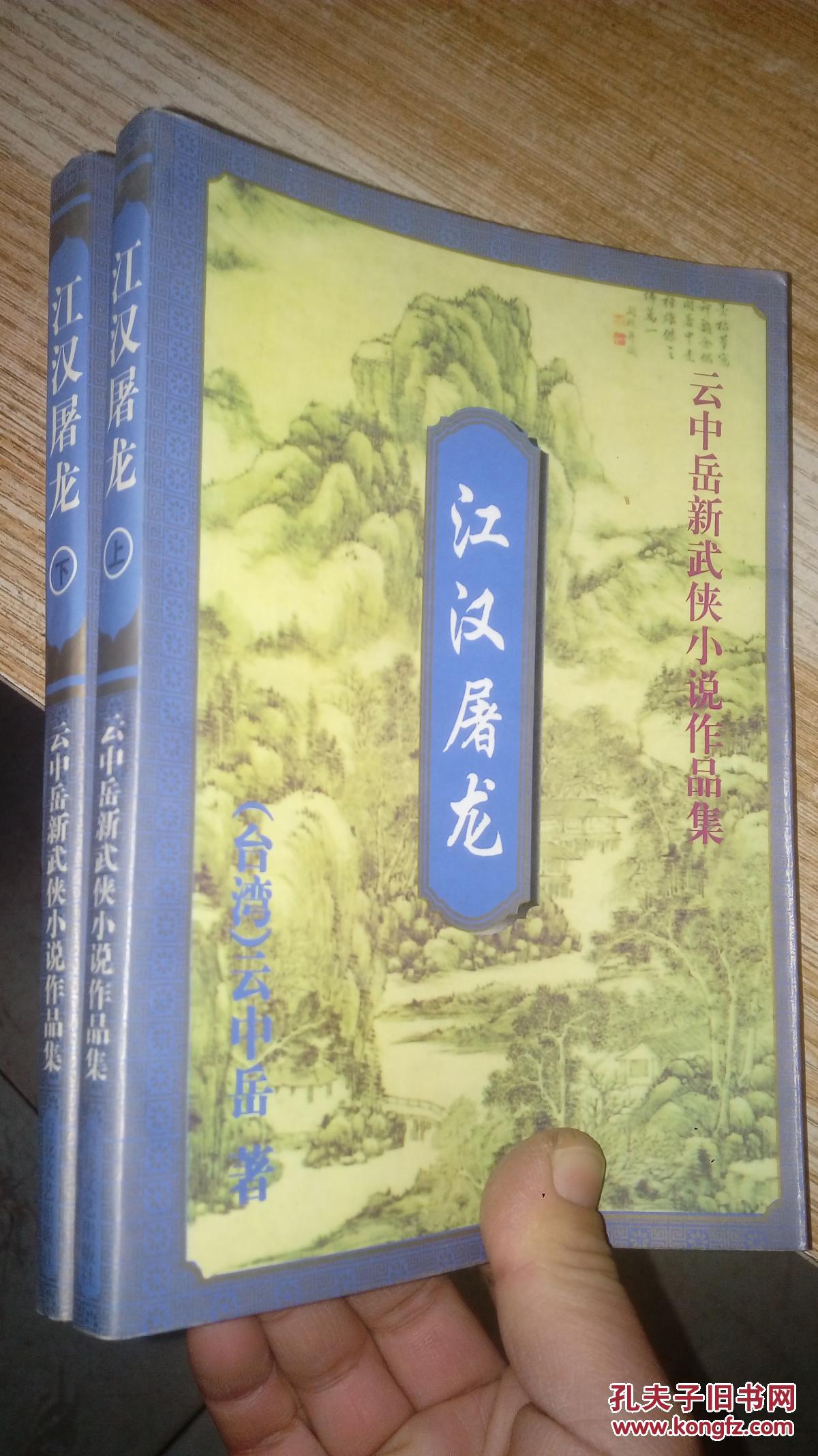 江汉屠龙 上下册 云中岳新武侠小说作品集(扉页有点破损)