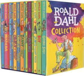罗尔德达尔英文原版全集15册套装roald dahl女巫好心眼儿圆梦巨人了不