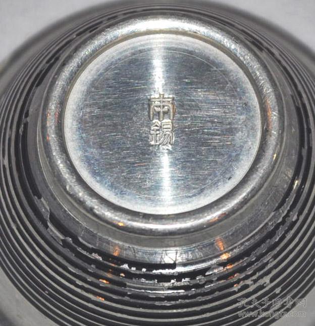 日本本锡制老锡杯5枚整套装酒具/酒壶酒杯锡杯酒器茶道茶具文玩弓董