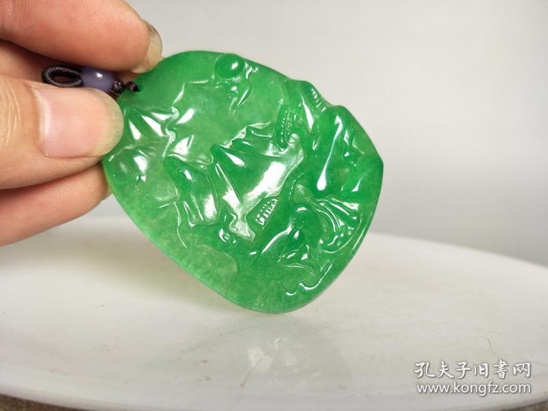 天然冰种翡翠佩0