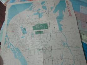 南昌地图——南昌市区商业图1986