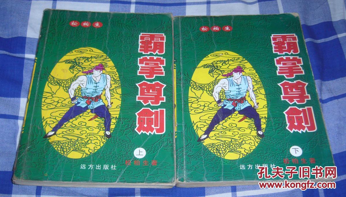霸掌尊剑 上下全 松柏生武侠 稀缺书 八五品 包快递