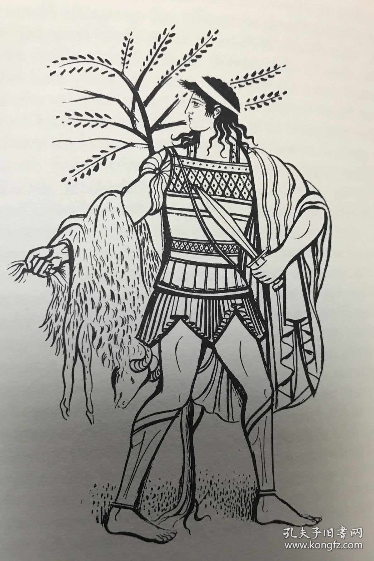 伊阿宋和金羊毛的故事希腊语英语对照版书脊封面烫金图案12开布脊精装