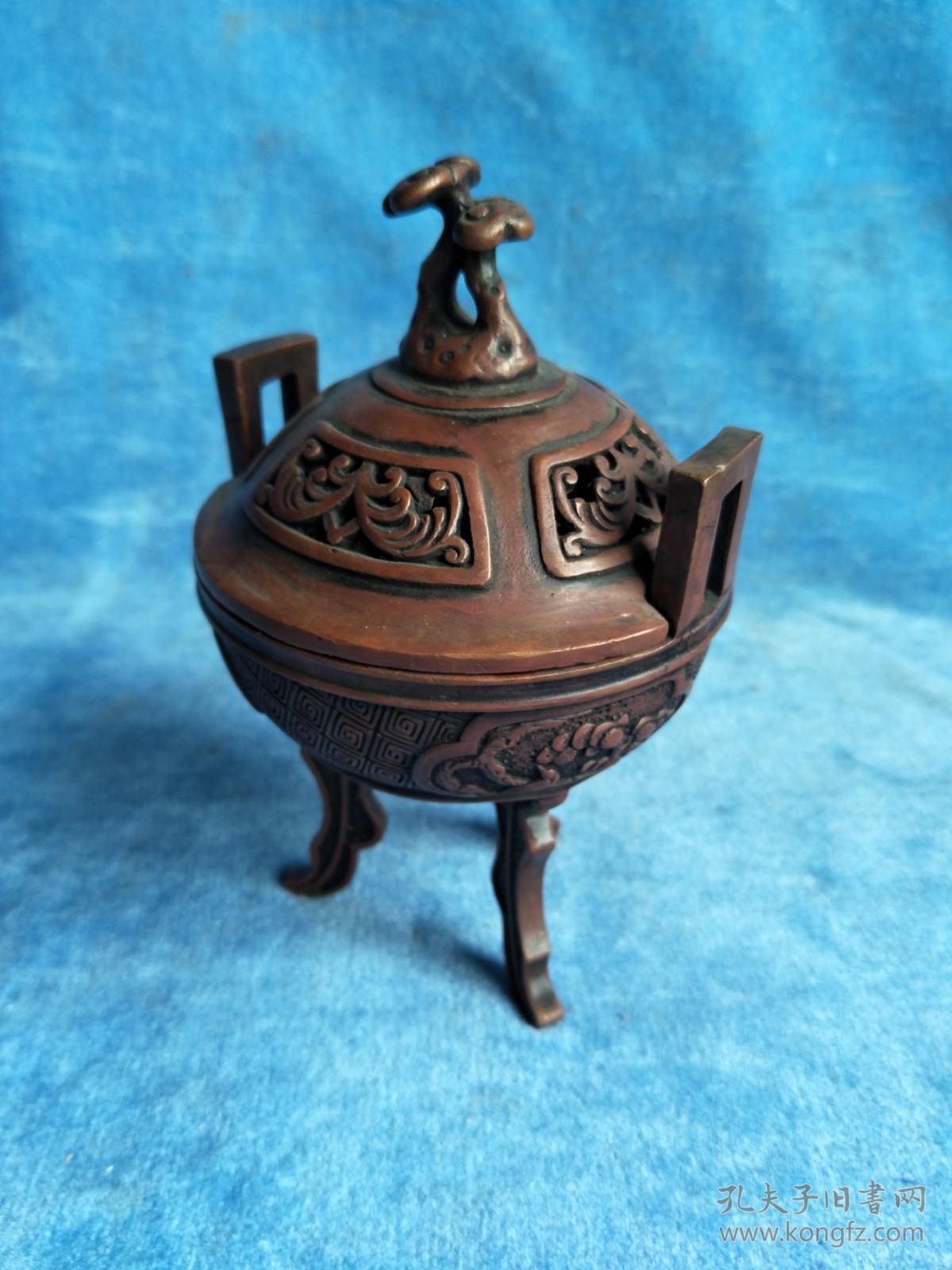 清年代物原包浆,紫铜熏炉 拍品编号:31315205
