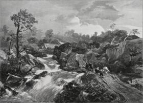 1886年木口木刻版画 《风景》 41×28厘米