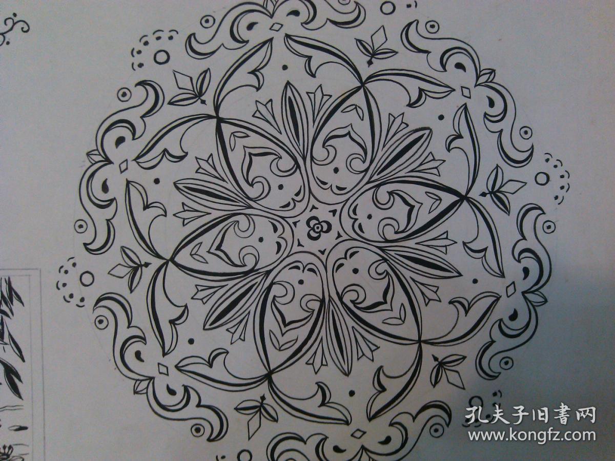 四川著名画家 80年代工艺美术设计稿 原稿手绘真迹 永久保真