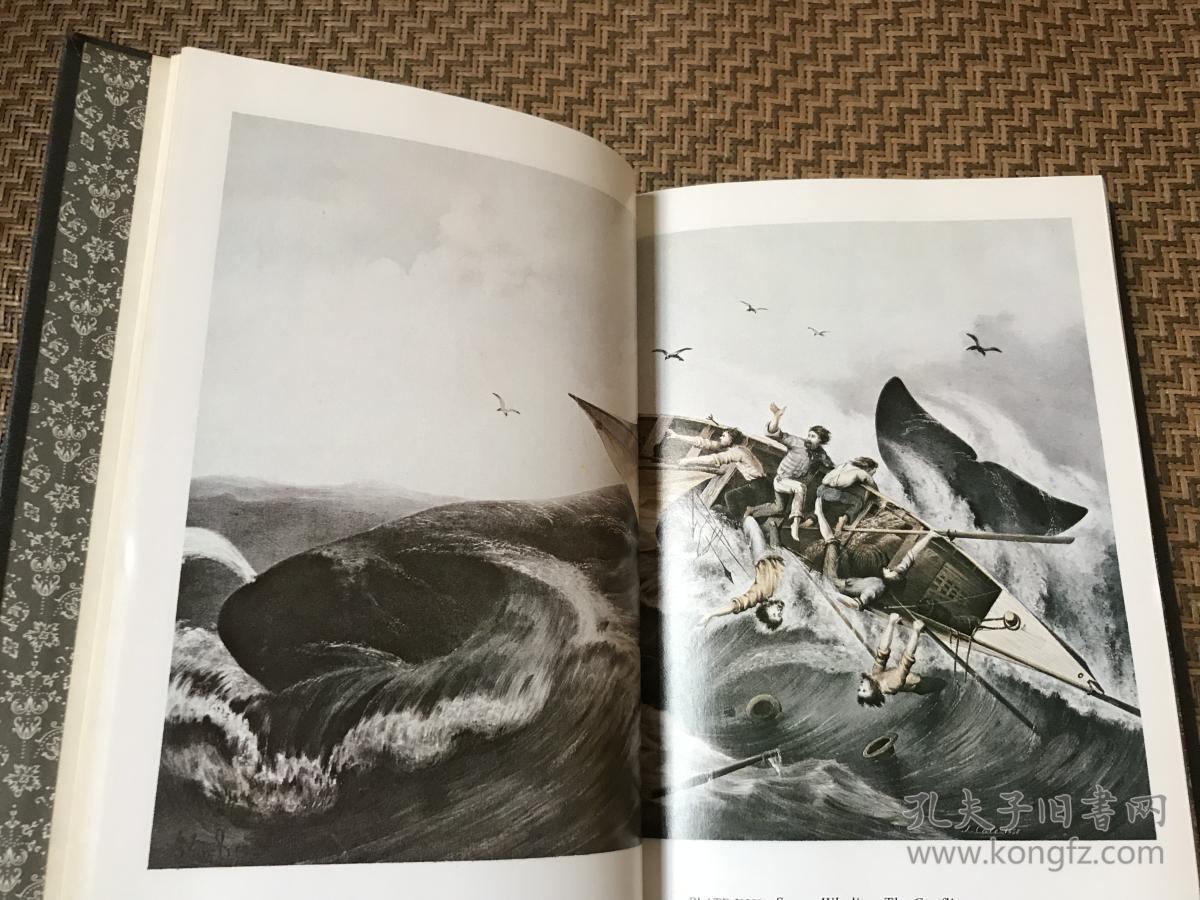 moby-dick 梅尔维尔《白鲸》,余光中 最想译的小说,铜版纸彩色插图,书