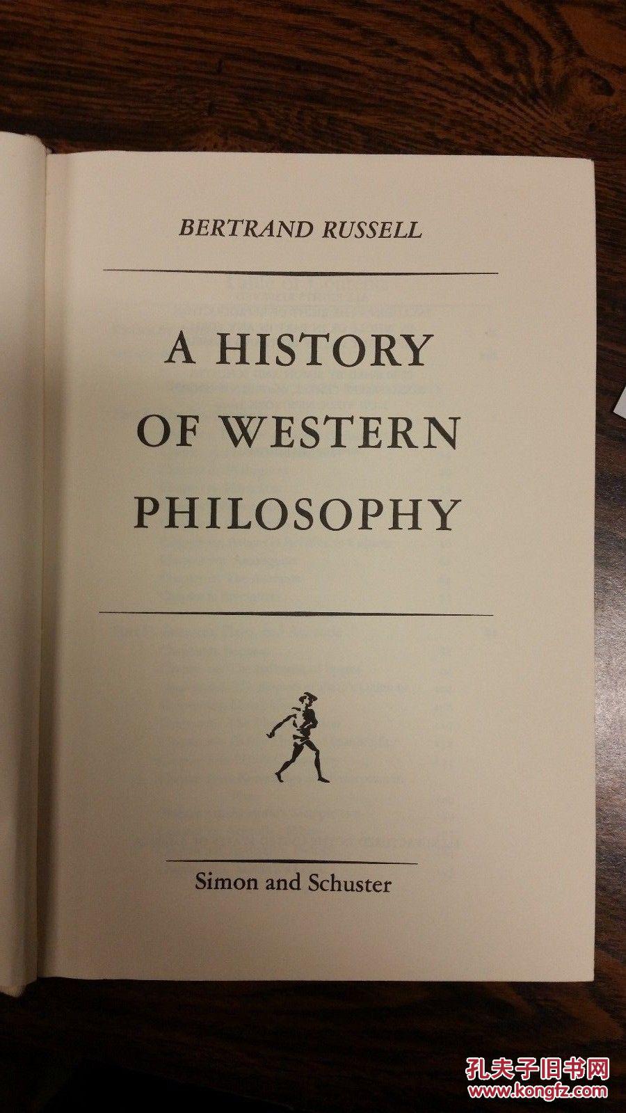 二十世纪英国哲学家数学家逻辑学家伯特兰罗素作品西方哲学史1945年