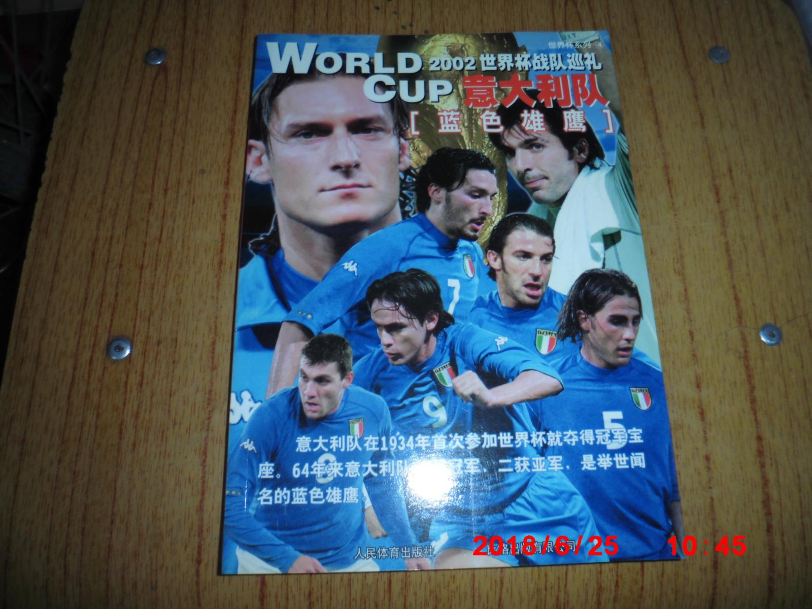 世界杯系列 4 ：2002世界杯战队 ——意大利队【蓝色雄鹰】
