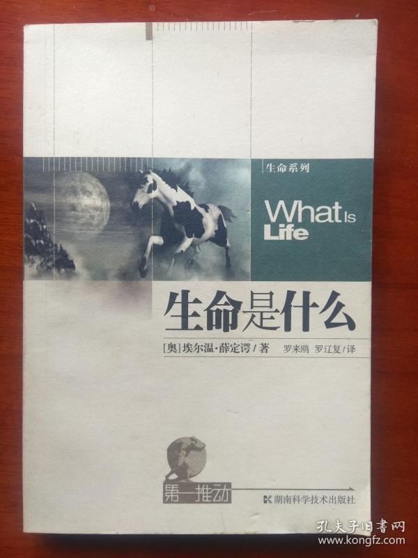 生命是什么(第一推动丛书,生命系列) 无姓名印章字迹
