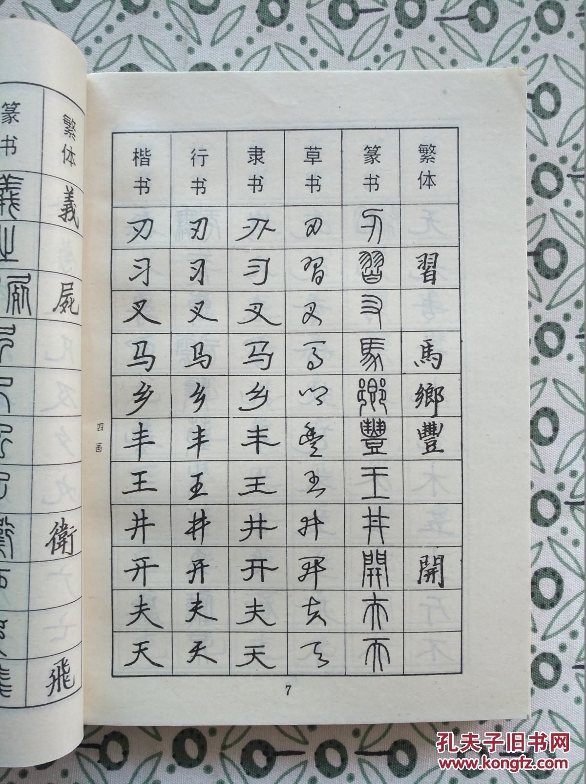 3500常用字钢笔五体字帖
