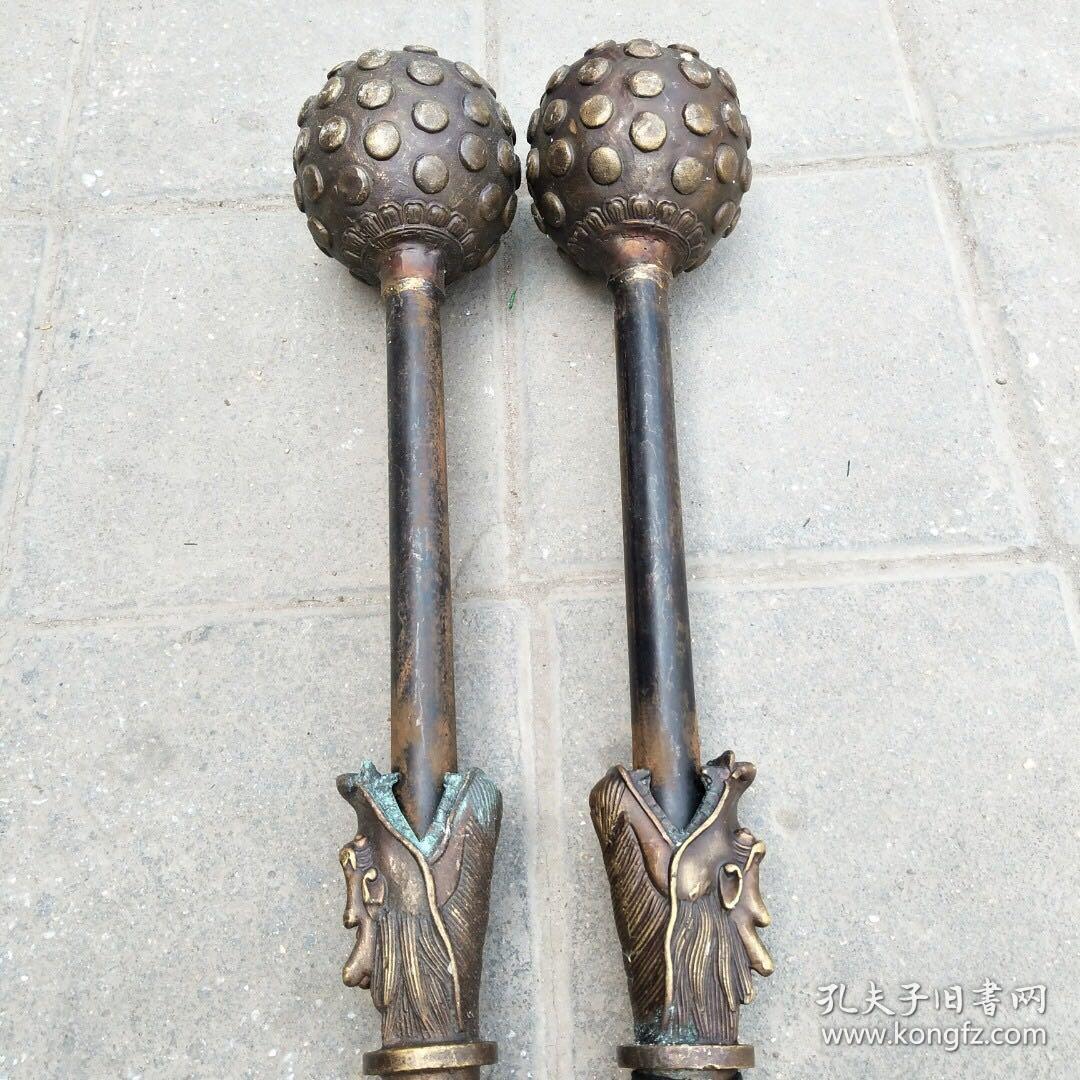 仿古十八般兵器 流星锤 尺寸如图,重约3100克!