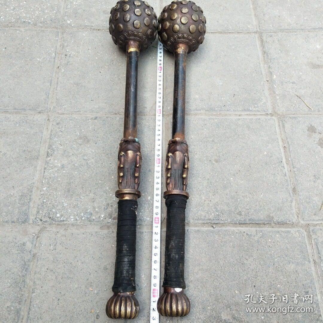 仿古十八般兵器 流星锤 尺寸如图,重约3100克!