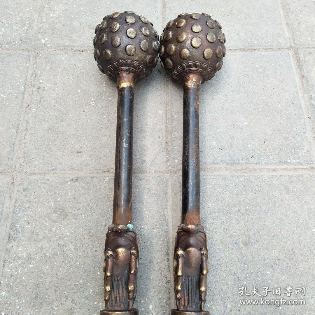 仿古十八般兵器 流星锤 尺寸如图,重约3100克!