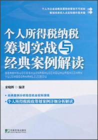 个人所得税纳税筹划实战与经典案例解读