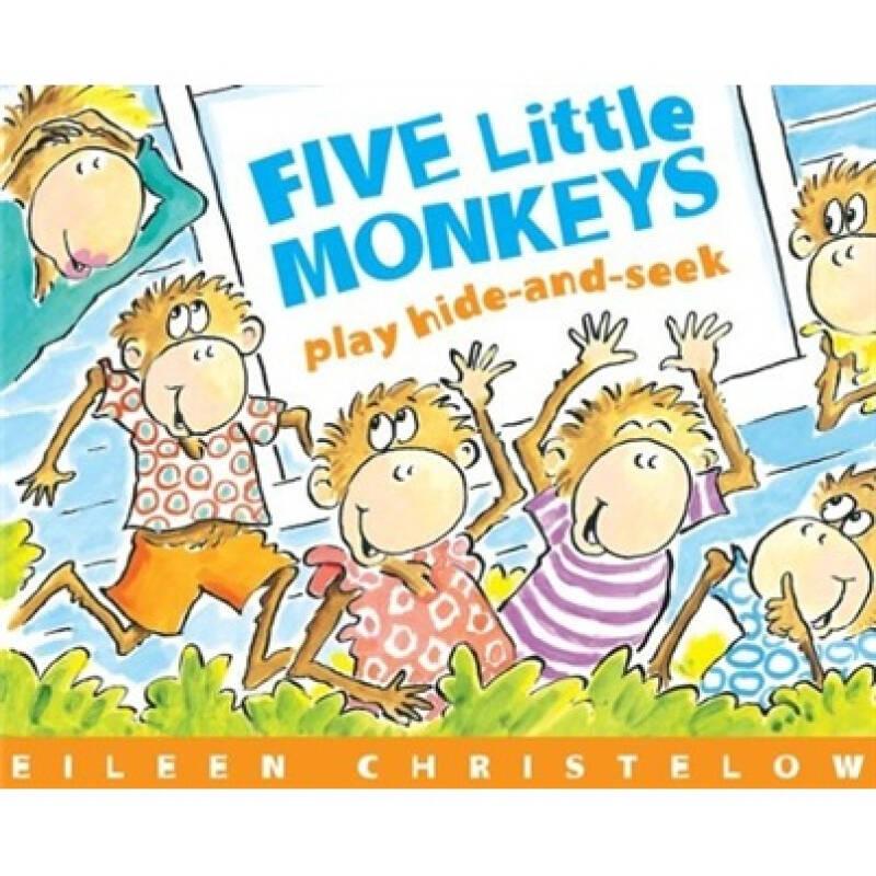 Five Little Monkeys Play Hide-and-Seek  五只小猴子玩捉迷藏 英文原版