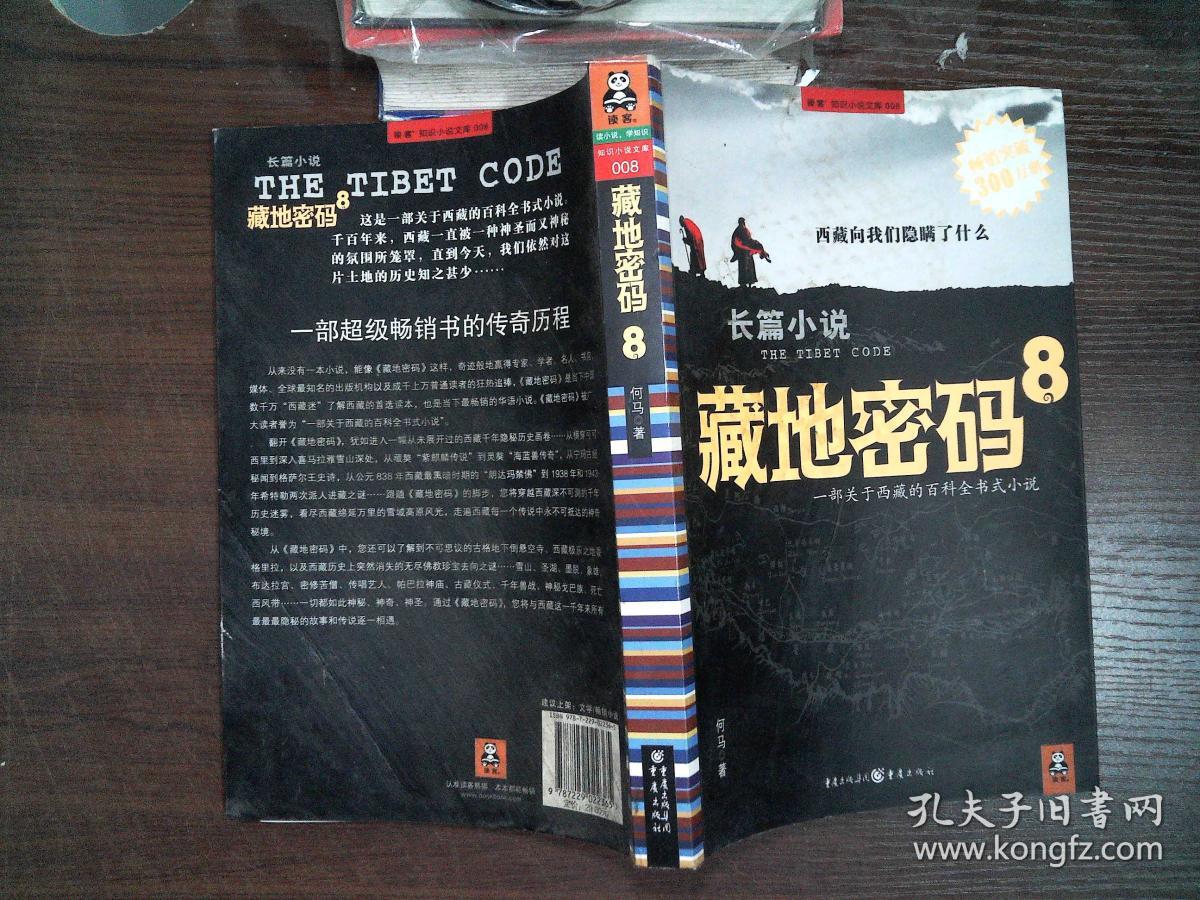 藏地密码8* 书背面有磨损