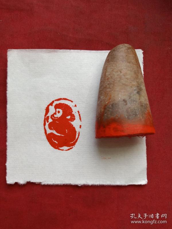 随形老寿山石生肖猴印章