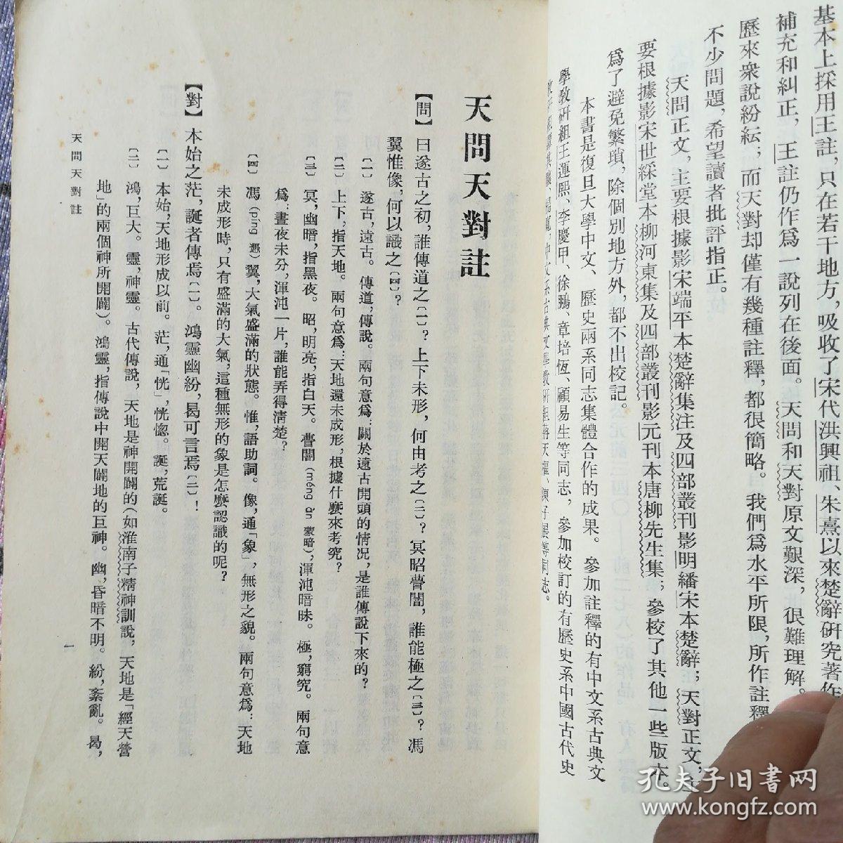 天问天对注(竖版繁体书)