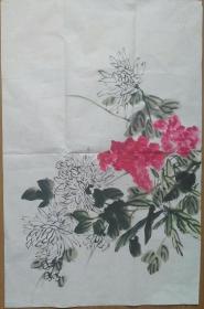 早期无落款国画70CM*45CM