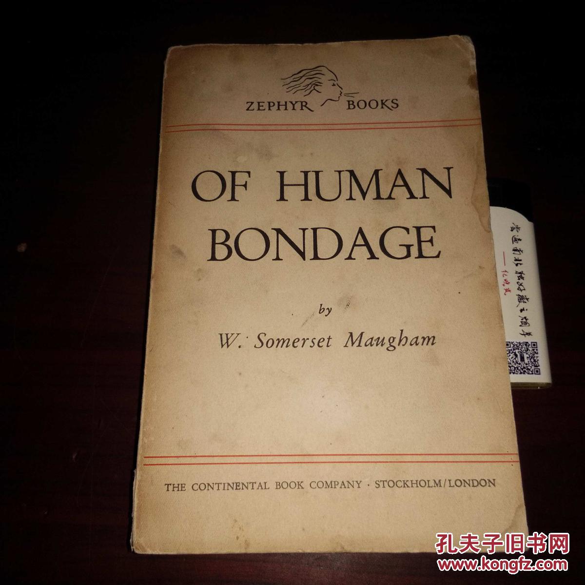 原版英文旧书人性的枷锁毛姆名著ofhumanbondage1947年