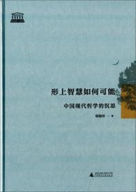 形上智慧如何可能 中国现代哲学的沉思