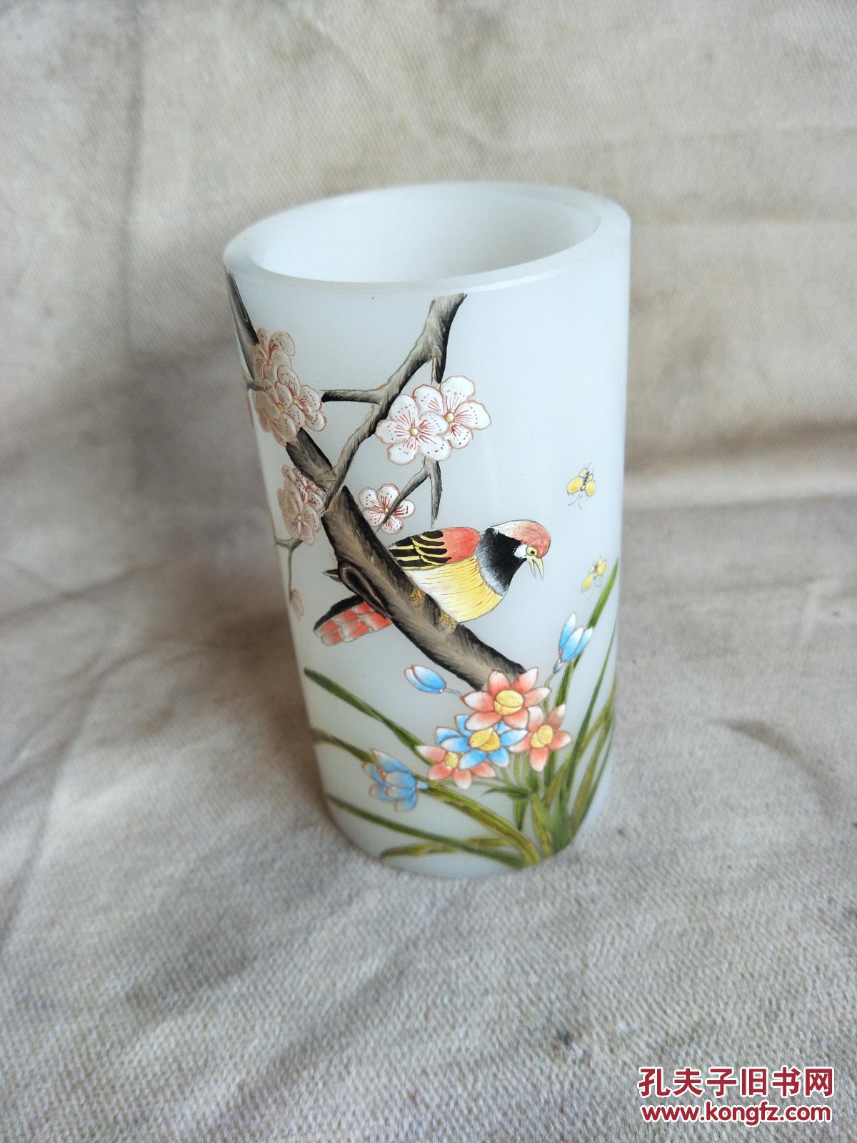 清代老琉璃手工笔筒 拍品编号:29293678