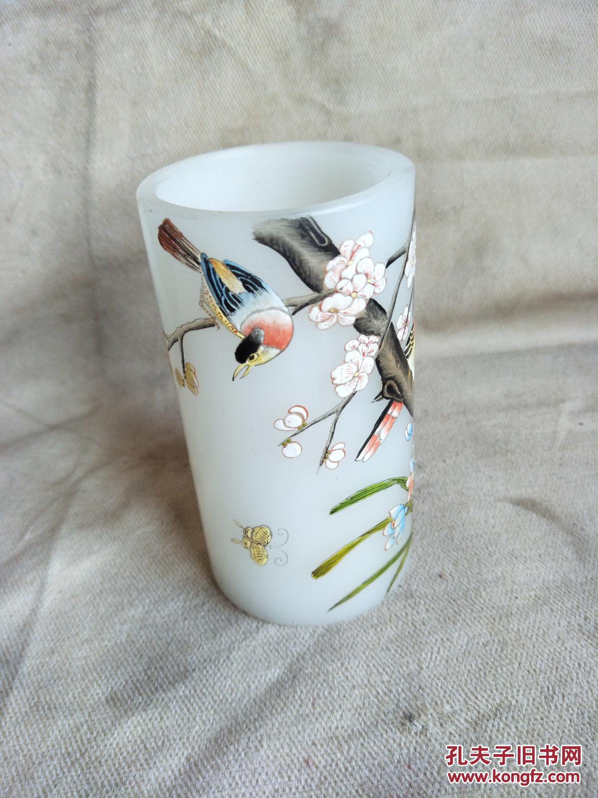 清代老琉璃手工笔筒 拍品编号:29293678