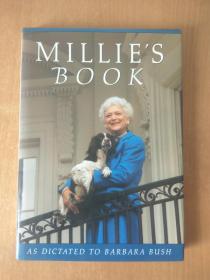 Millie's Book As Dictated To Barbara Bush  米莉的書  美國總統老布什夫婦有兩頁親筆簽名和留言 贈給李小琳的 保真