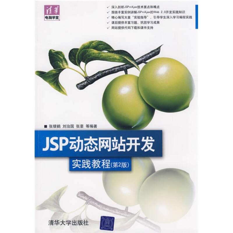 JSP动态网站开发实践教程第2版 张银鹤 清华大学出版社 9787302194231