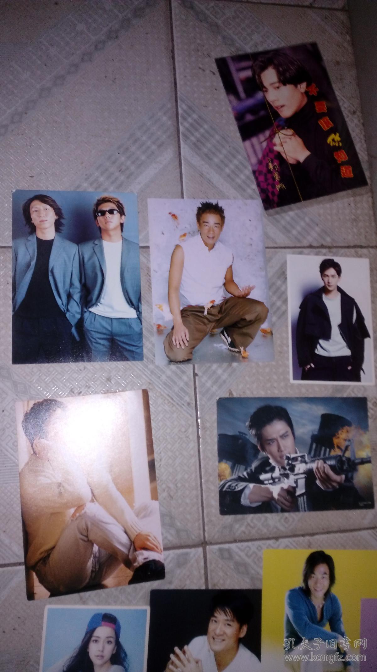 明星明信片15张