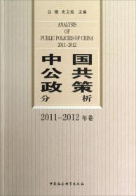 中国公共政策分析